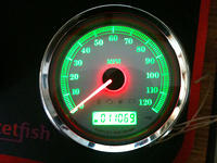 Green Gauges w/Red Needles