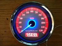 Red Gauge W/Blue Needles