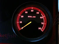 Red Gauge w/Yellow Needles and White Mileage for Bob Kopriva of Humbolt, IA